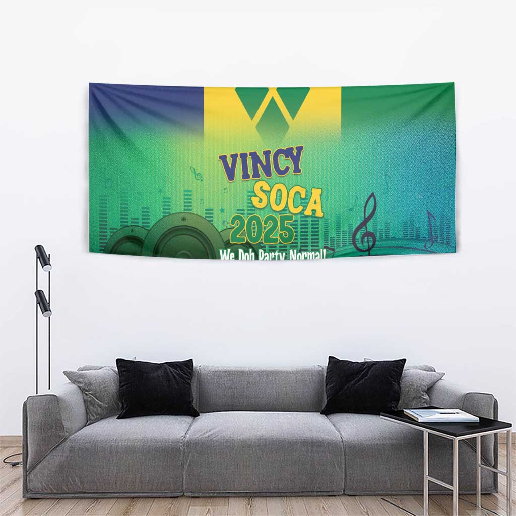 Vincy Mas 2025 Tapestry Vincy Soca We Doh Party Normal - Wonder Print Shop