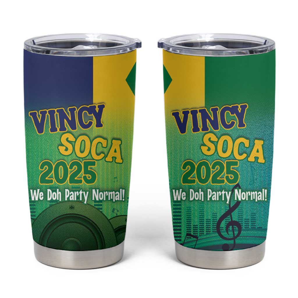 Vincy Mas 2025 Tumbler Cup Vincy Soca We Doh Party Normal - Wonder Print Shop