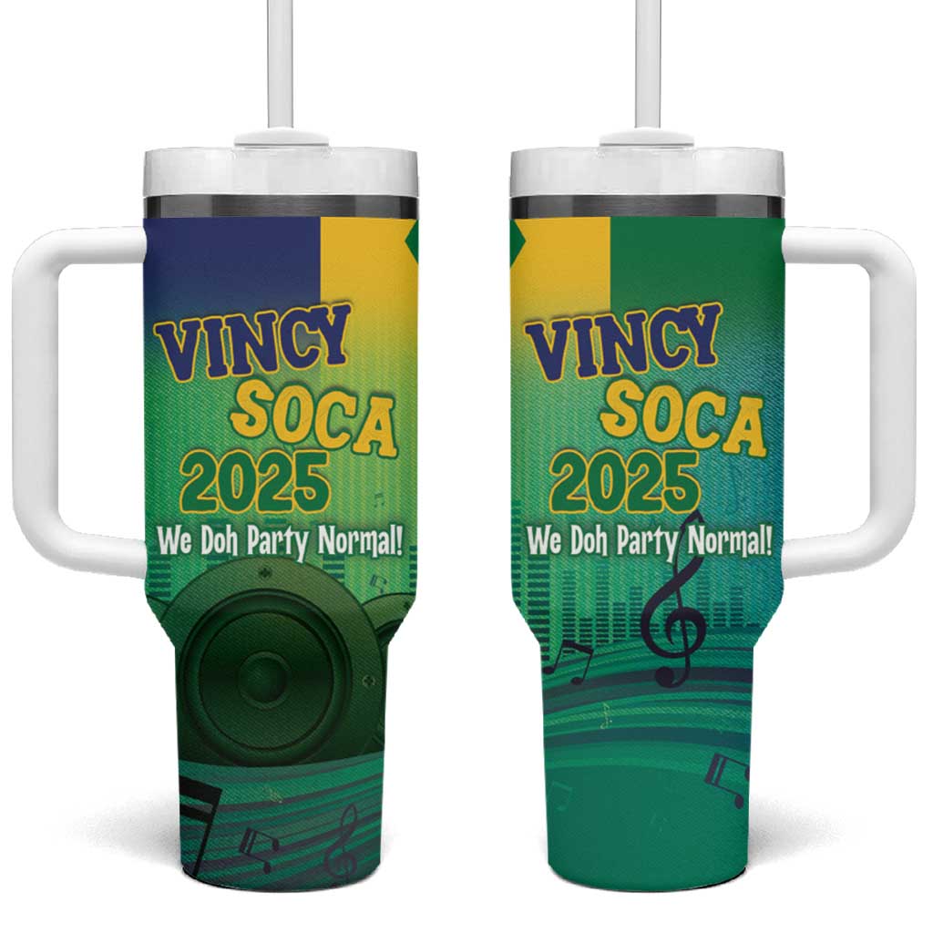 Vincy Mas 2025 Tumbler With Handle Vincy Soca We Doh Party Normal - Wonder Print Shop