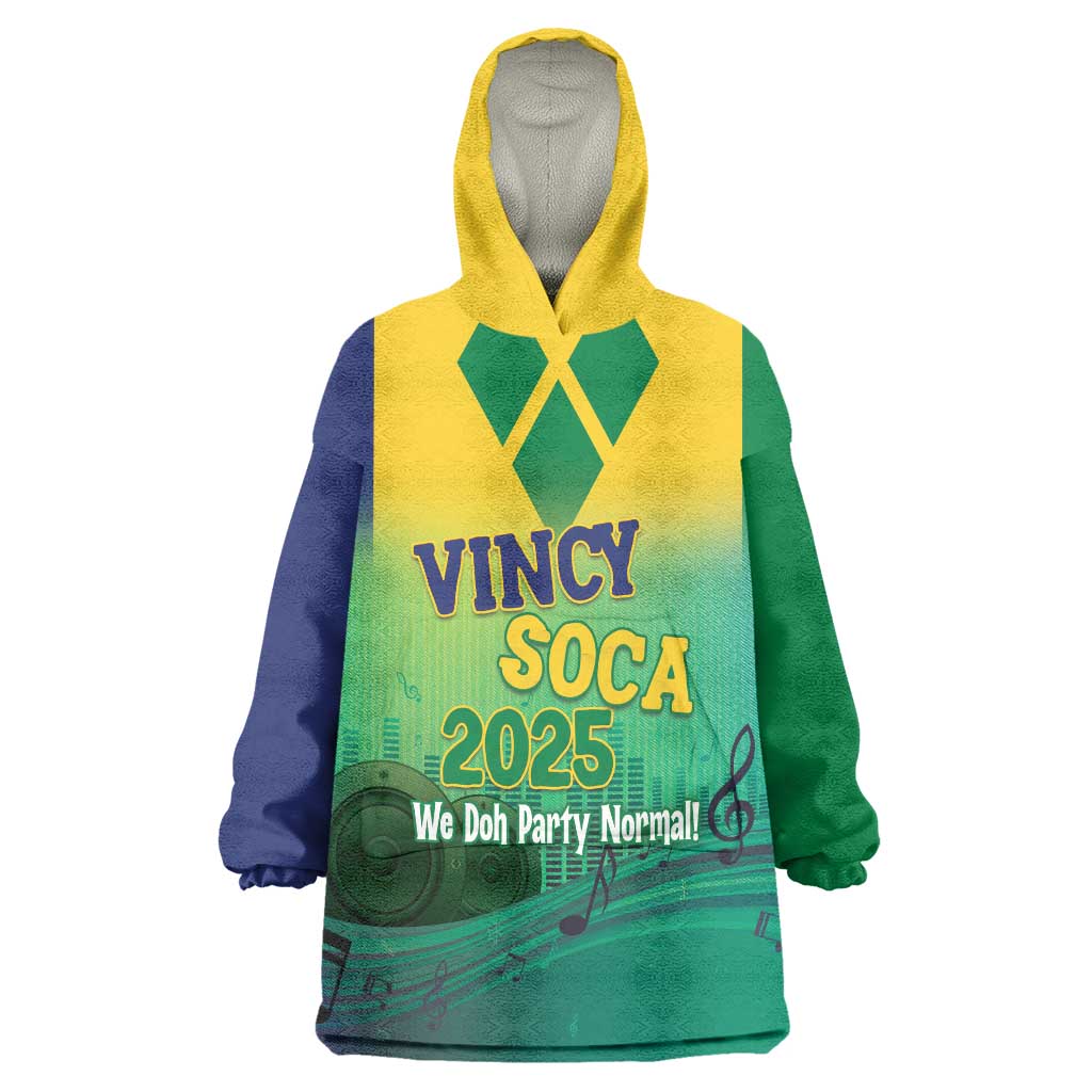 Vincy Mas 2025 Wearable Blanket Hoodie Vincy Soca We Doh Party Normal - Wonder Print Shop