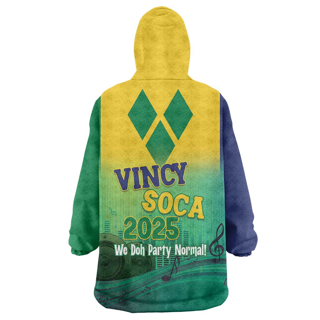 Vincy Mas 2025 Wearable Blanket Hoodie Vincy Soca We Doh Party Normal - Wonder Print Shop