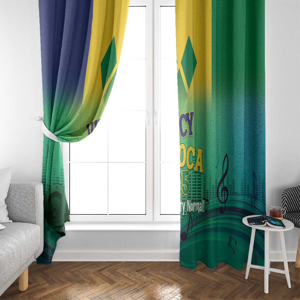 Vincy Mas 2025 Window Curtain Vincy Soca We Doh Party Normal - Wonder Print Shop