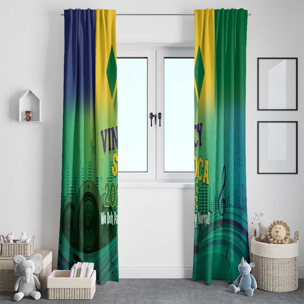 Vincy Mas 2025 Window Curtain Vincy Soca We Doh Party Normal - Wonder Print Shop