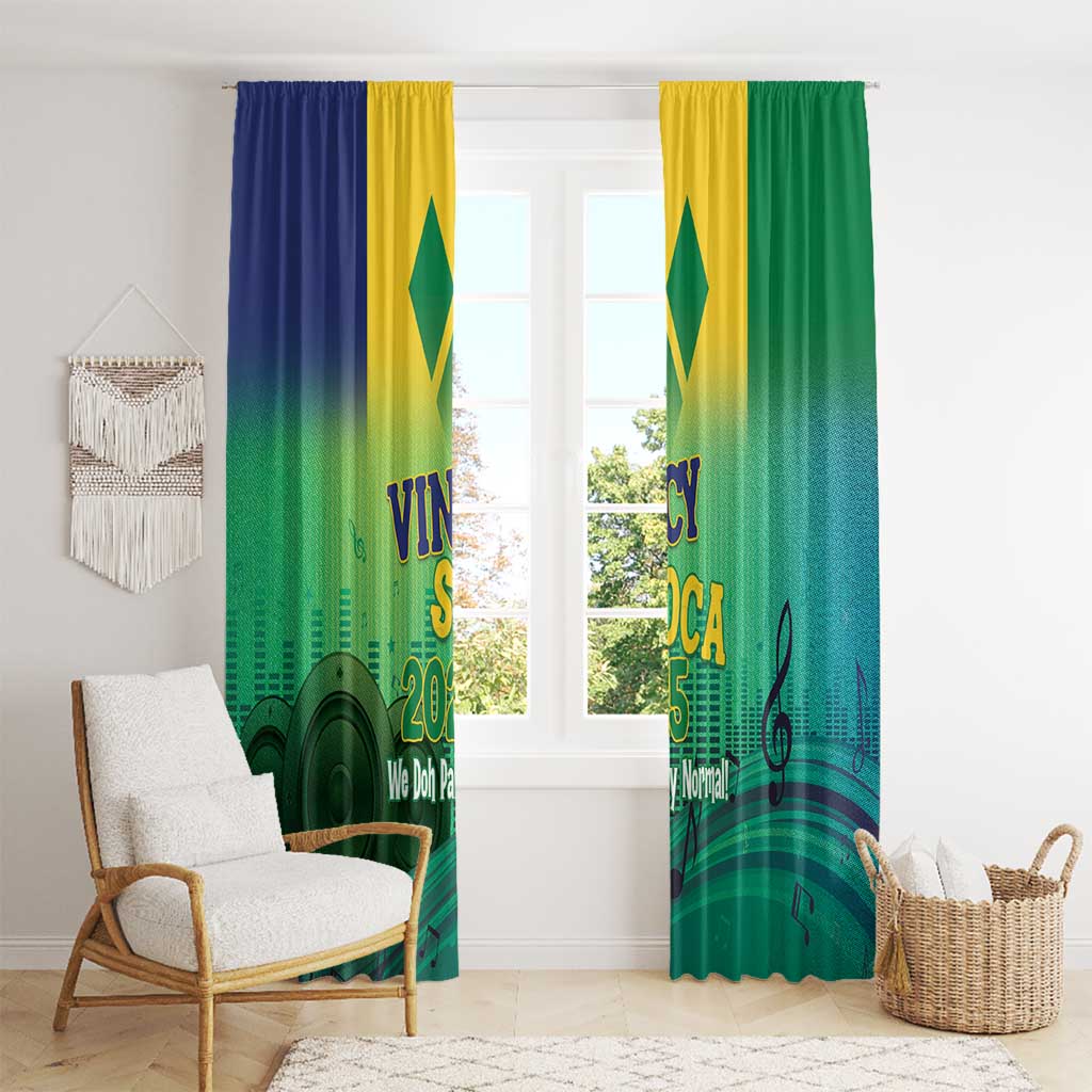 Vincy Mas 2025 Window Curtain Vincy Soca We Doh Party Normal - Wonder Print Shop