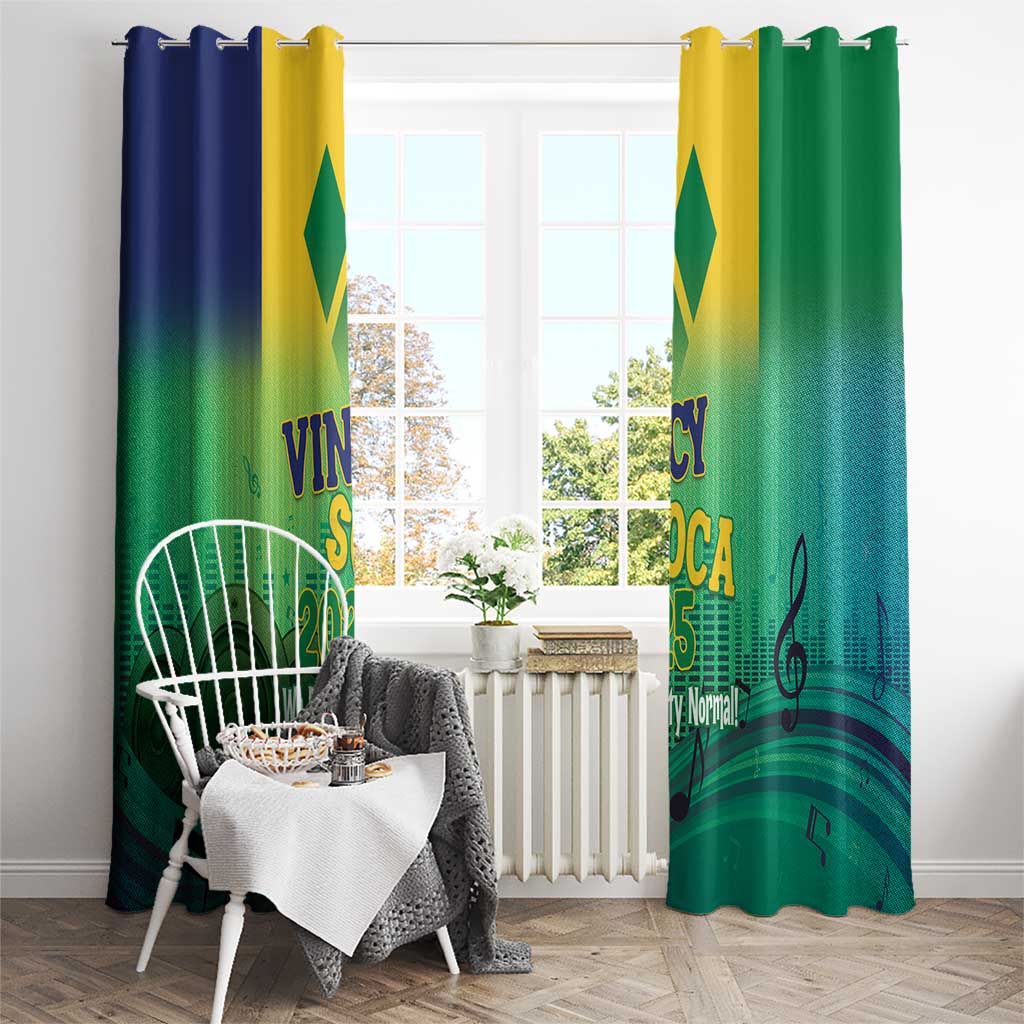Vincy Mas 2025 Window Curtain Vincy Soca We Doh Party Normal - Wonder Print Shop