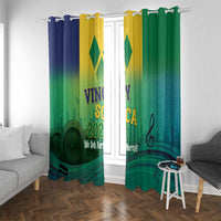 Vincy Mas 2025 Window Curtain Vincy Soca We Doh Party Normal - Wonder Print Shop