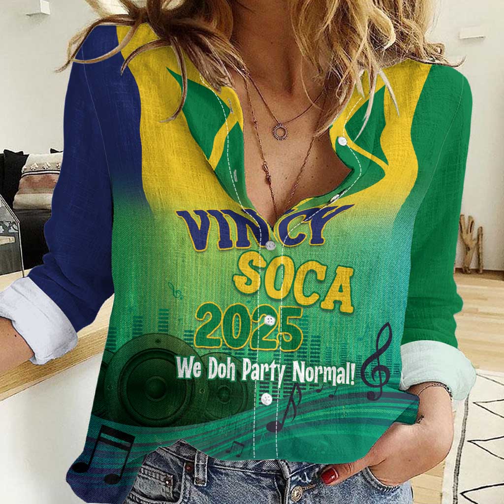 Vincy Mas 2025 Women Casual Shirt Vincy Soca We Doh Party Normal - Wonder Print Shop