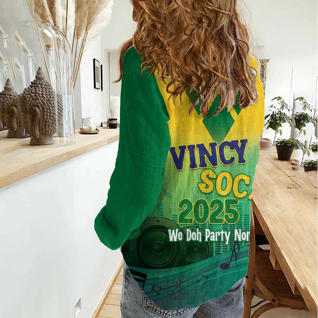 Vincy Mas 2025 Women Casual Shirt Vincy Soca We Doh Party Normal - Wonder Print Shop