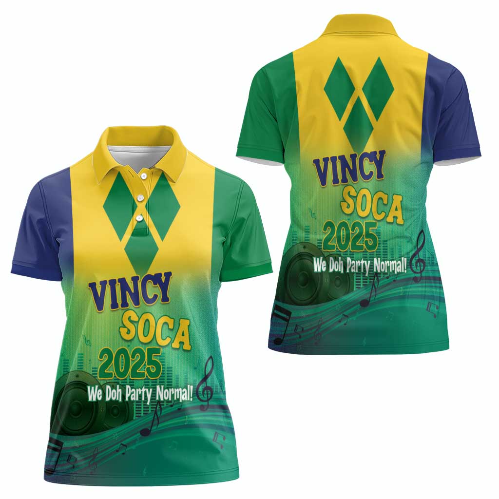 Vincy Mas 2025 Women Polo Shirt Vincy Soca We Doh Party Normal - Wonder Print Shop