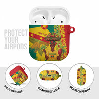 Personalized Grenada Spicemas 2025 AirPods Case Spice Isle Nutmeg Cocoa Pod - Wonder Print Shop