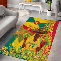 Personalized Grenada Spicemas 2025 Area Rug Spice Isle Nutmeg Cocoa Pod - Wonder Print Shop