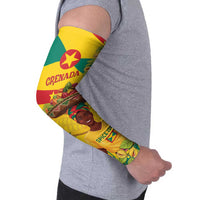 Personalized Grenada Spicemas 2025 Arm Sleeves Spice Isle Nutmeg Cocoa Pod - Wonder Print Shop