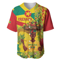 Personalized Grenada Spicemas 2025 Baseball Jersey Spice Isle Nutmeg Cocoa Pod - Wonder Print Shop