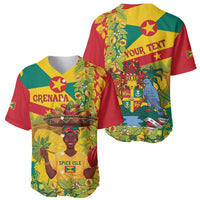 Personalized Grenada Spicemas 2025 Baseball Jersey Spice Isle Nutmeg Cocoa Pod - Wonder Print Shop
