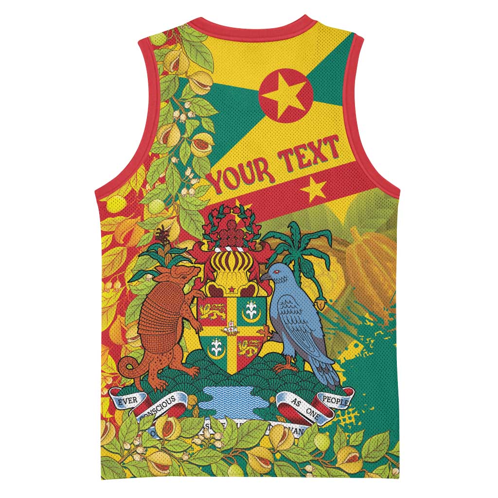 Personalized Grenada Spicemas 2025 Basketball Jersey Spice Isle Nutmeg Cocoa Pod - Wonder Print Shop