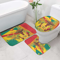 Personalized Grenada Spicemas 2025 Bathroom Set Spice Isle Nutmeg Cocoa Pod - Wonder Print Shop
