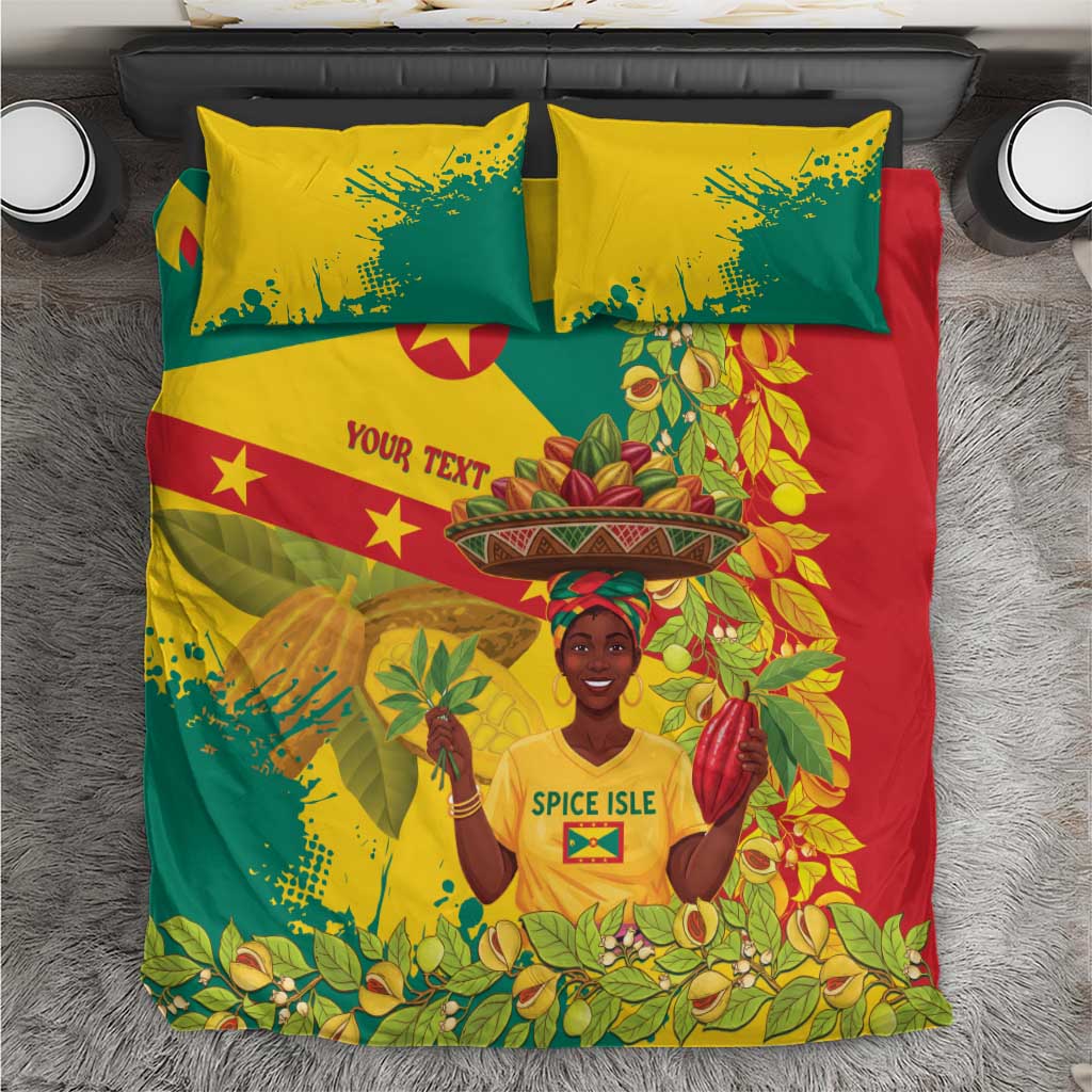 Personalized Grenada Spicemas 2025 Bedding Set Spice Isle Nutmeg Cocoa Pod - Wonder Print Shop