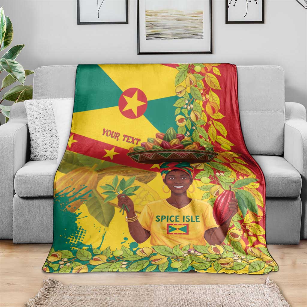Personalized Grenada Spicemas 2025 Blanket Spice Isle Nutmeg Cocoa Pod - Wonder Print Shop