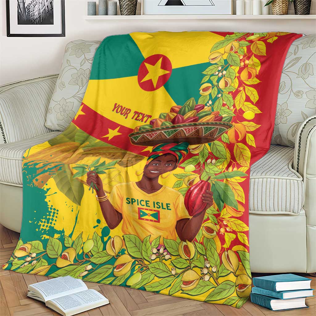 Personalized Grenada Spicemas 2025 Blanket Spice Isle Nutmeg Cocoa Pod - Wonder Print Shop