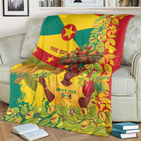 Personalized Grenada Spicemas 2025 Blanket Spice Isle Nutmeg Cocoa Pod - Wonder Print Shop