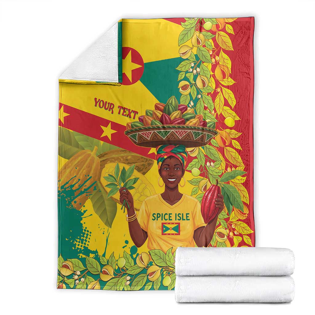 Personalized Grenada Spicemas 2025 Blanket Spice Isle Nutmeg Cocoa Pod - Wonder Print Shop