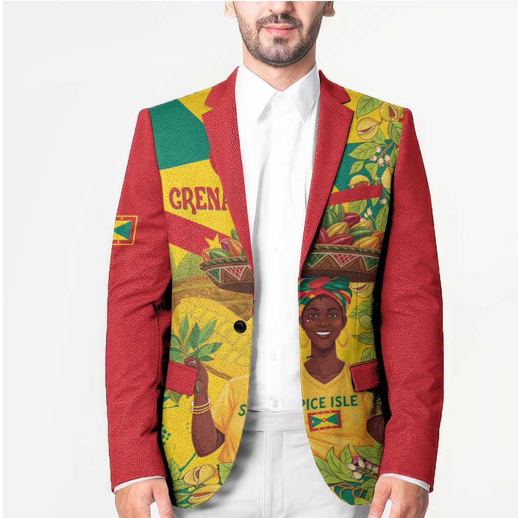 Personalized Grenada Spicemas 2025 Blazer Spice Isle Nutmeg Cocoa Pod - Wonder Print Shop