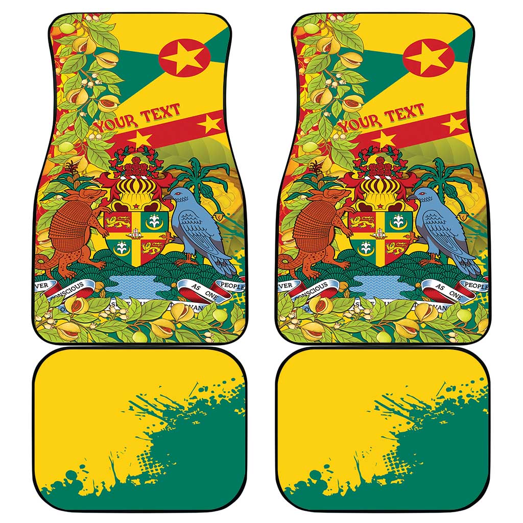 Personalized Grenada Spicemas 2025 Car Mats Spice Isle Nutmeg Cocoa Pod - Wonder Print Shop