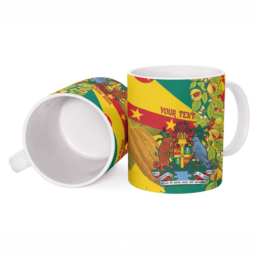 Personalized Grenada Spicemas 2025 Ceramic Mug Spice Isle Nutmeg Cocoa Pod - Wonder Print Shop