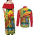 Personalized Grenada Spicemas 2025 Couples Matching Off Shoulder Maxi Dress and Long Sleeve Button Shirt Spice Isle Nutmeg Cocoa Pod - Wonder Print Shop