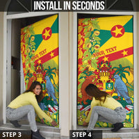 Personalized Grenada Spicemas 2025 Door Cover Spice Isle Nutmeg Cocoa Pod - Wonder Print Shop