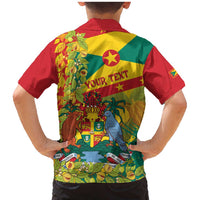 Personalized Grenada Spicemas 2025 Family Matching Mermaid Dress and Hawaiian Shirt Spice Isle Nutmeg Cocoa Pod - Wonder Print Shop