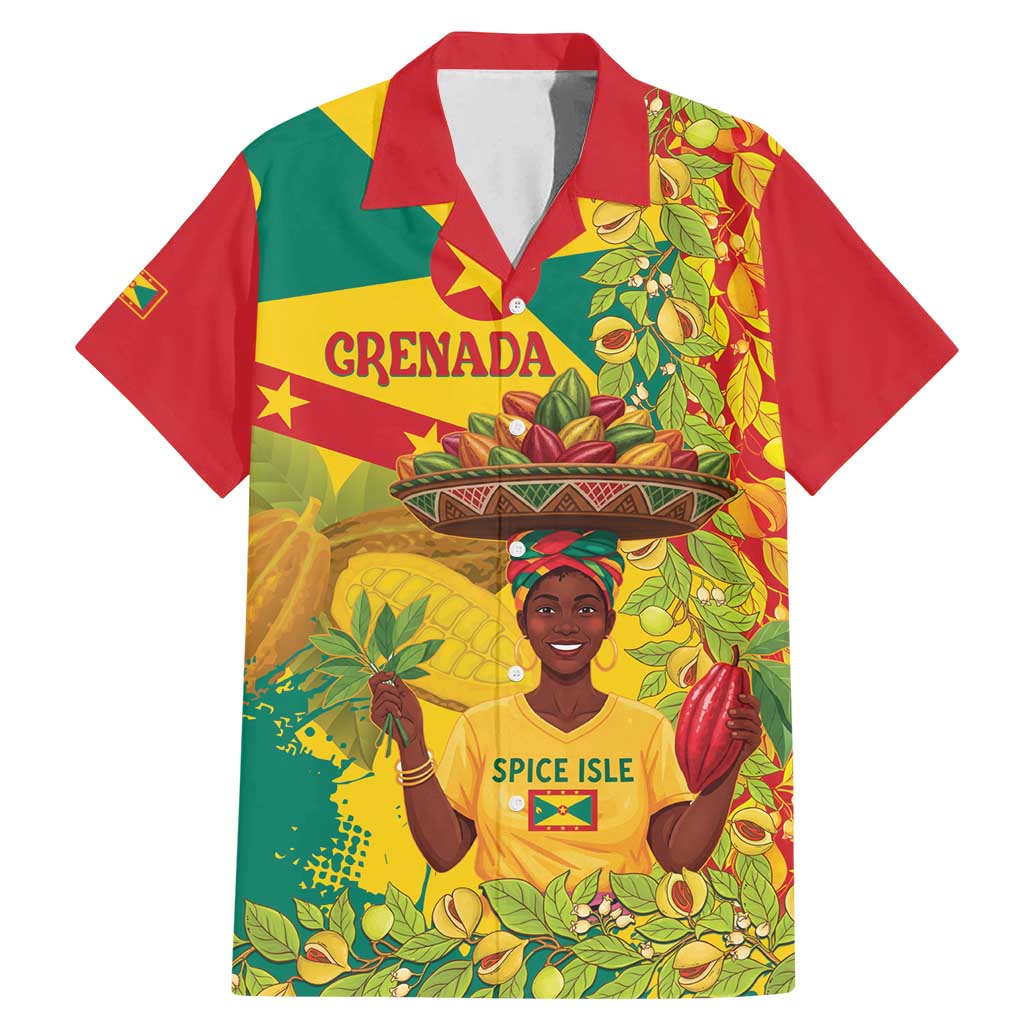 Personalized Grenada Spicemas 2025 Family Matching Mermaid Dress and Hawaiian Shirt Spice Isle Nutmeg Cocoa Pod - Wonder Print Shop