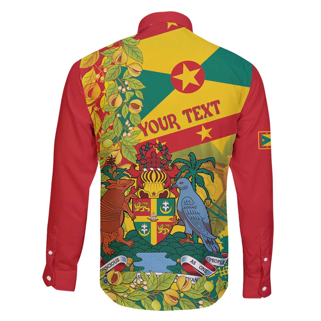 Personalized Grenada Spicemas 2025 Family Matching Short Sleeve Bodycon Dress and Hawaiian Shirt Spice Isle Nutmeg Cocoa Pod - Wonder Print Shop