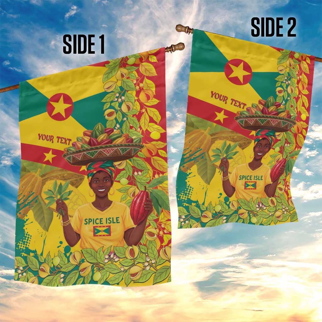 Personalized Grenada Spicemas 2025 Garden Flag Spice Isle Nutmeg Cocoa Pod - Wonder Print Shop