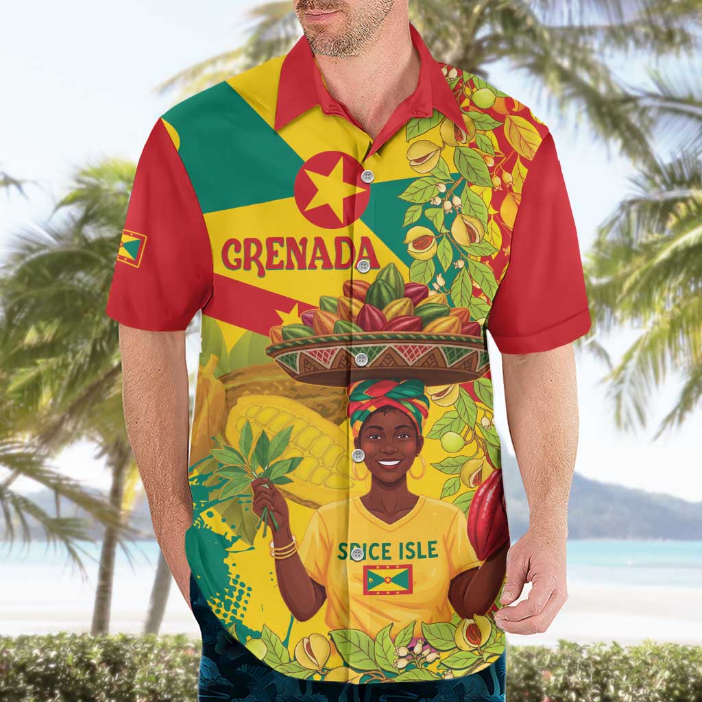 Personalized Grenada Spicemas 2025 Hawaiian Shirt Spice Isle Nutmeg Cocoa Pod - Wonder Print Shop