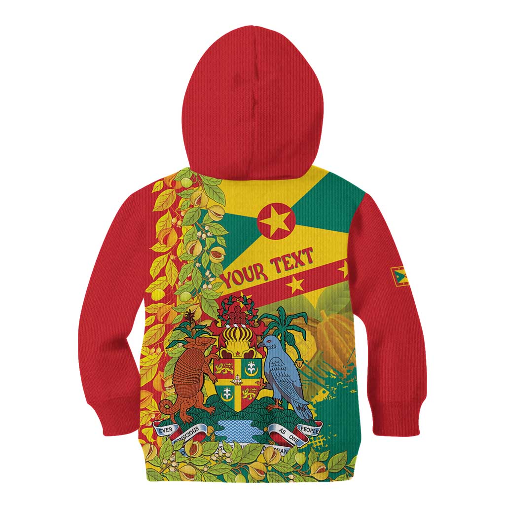 Personalized Grenada Spicemas 2025 Kid Hoodie Spice Isle Nutmeg Cocoa Pod - Wonder Print Shop