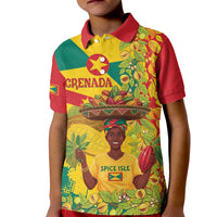 Personalized Grenada Spicemas 2025 Kid Polo Shirt Spice Isle Nutmeg Cocoa Pod - Wonder Print Shop