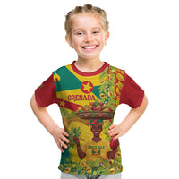 Personalized Grenada Spicemas 2025 Kid T Shirt Spice Isle Nutmeg Cocoa Pod - Wonder Print Shop