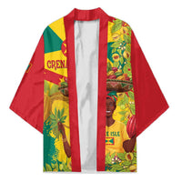 Personalized Grenada Spicemas 2025 Kimono Spice Isle Nutmeg Cocoa Pod - Wonder Print Shop