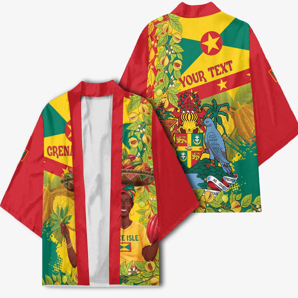 Personalized Grenada Spicemas 2025 Kimono Spice Isle Nutmeg Cocoa Pod - Wonder Print Shop