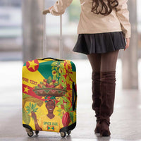 Personalized Grenada Spicemas 2025 Luggage Cover Spice Isle Nutmeg Cocoa Pod - Wonder Print Shop