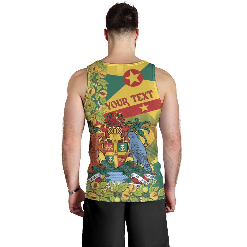 Personalized Grenada Spicemas 2025 Men Tank Top Spice Isle Nutmeg Cocoa Pod - Wonder Print Shop