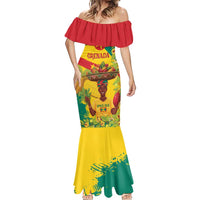 Personalized Grenada Spicemas 2025 Mermaid Dress Spice Isle Nutmeg Cocoa Pod - Wonder Print Shop