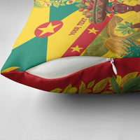 Personalized Grenada Spicemas 2025 Pillow Cover Spice Isle Nutmeg Cocoa Pod - Wonder Print Shop