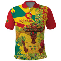 Personalized Grenada Spicemas 2025 Polo Shirt Spice Isle Nutmeg Cocoa Pod - Wonder Print Shop