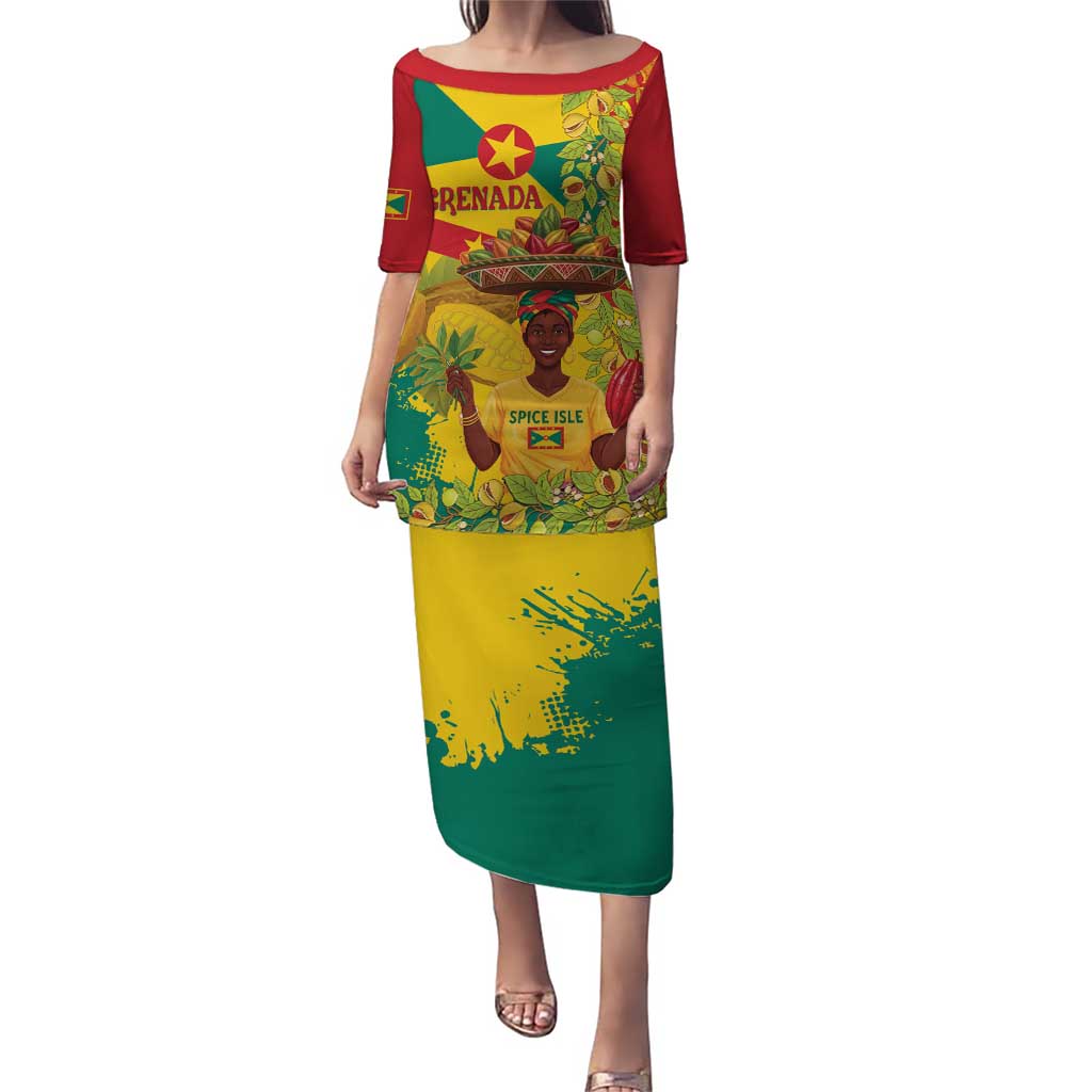 Personalized Grenada Spicemas 2025 Puletasi Spice Isle Nutmeg Cocoa Pod - Wonder Print Shop