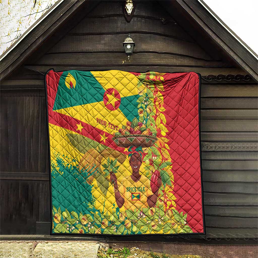 Personalized Grenada Spicemas 2025 Quilt Spice Isle Nutmeg Cocoa Pod - Wonder Print Shop