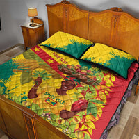 Personalized Grenada Spicemas 2025 Quilt Bed Set Spice Isle Nutmeg Cocoa Pod - Wonder Print Shop