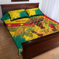 Personalized Grenada Spicemas 2025 Quilt Bed Set Spice Isle Nutmeg Cocoa Pod - Wonder Print Shop