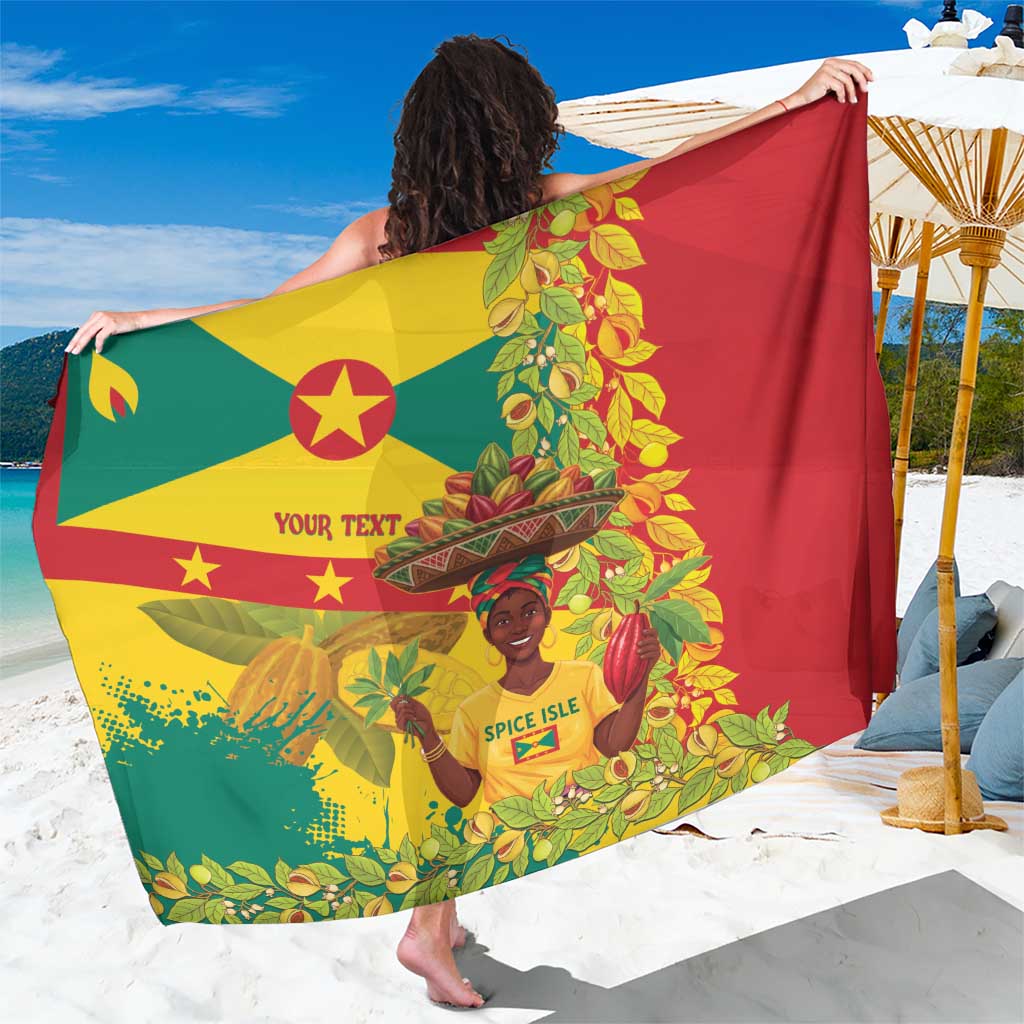 Personalized Grenada Spicemas 2025 Sarong Spice Isle Nutmeg Cocoa Pod - Wonder Print Shop